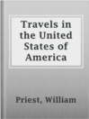 Imagen de portada para Travels in the United States of America